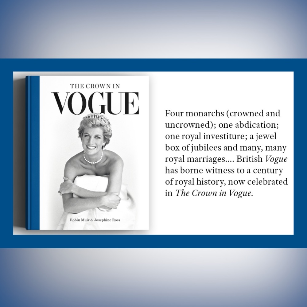 Vogue Coffee Table Book with Blue and White Cover - Picture 10 of 13